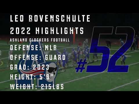 Video of Leo Bovenschulte Senior Year Highlights - Fall 2022
