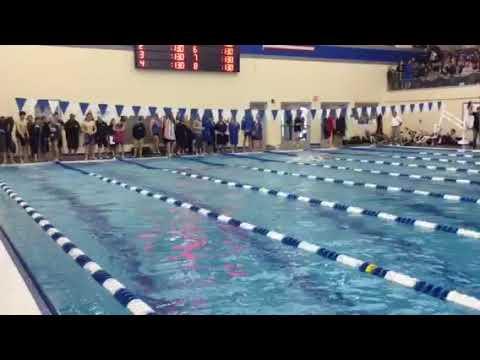 Video of 100 free final 2018 gnac Boys