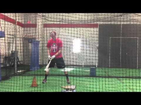 Video of Caden Winter 2016 Hitting with Coach Kilgo