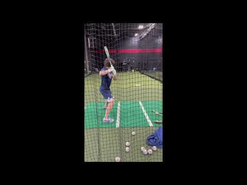 Video of Sage Beebe-Jenny Hitting BP and Live At-Bats