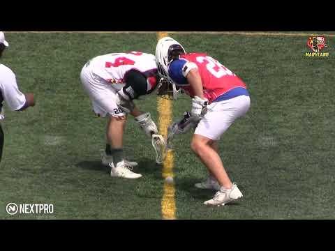 Video of SSDM Full 40-min game '24 MD Lax Showcase Number 380 Green Helmet Jersey White