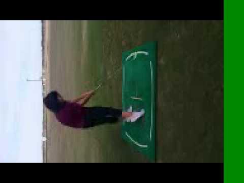 Video of Practicing Golf
