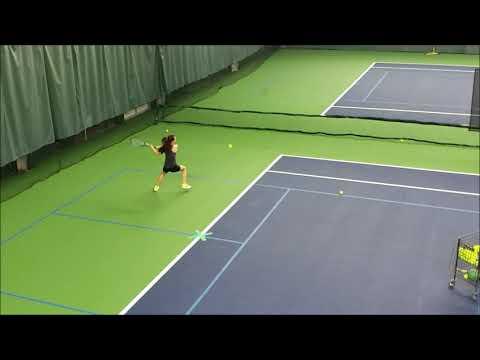 Video of Polina Tennis 10-31-2021 TB & BS