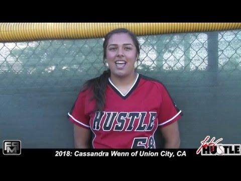 Video of 2018 Cassandra Wenn Power Hitting Catcher and First Base Softball Skills Video 