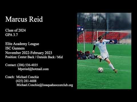 Video of Marcus Reid- Elite Academy League Soccer Highlight Video - November 2022-February 2023