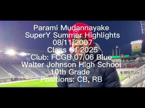 Video of Parami Mudannayake Summer SuperY Highlights. Shortened