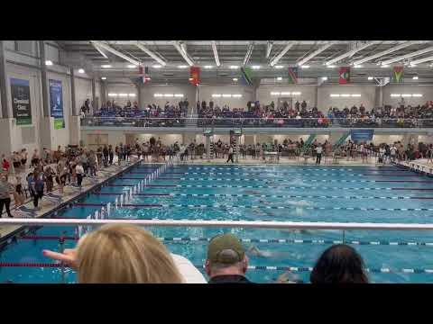 Video of NE Ohio 2023 Sectionals 100 Free, Lane 5