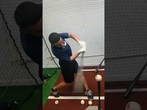 Video of Evander's hitting practice 
