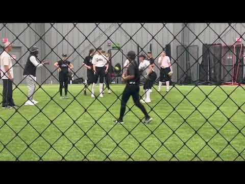Video of Natalia Farago- Fielding Practice 1/15/23