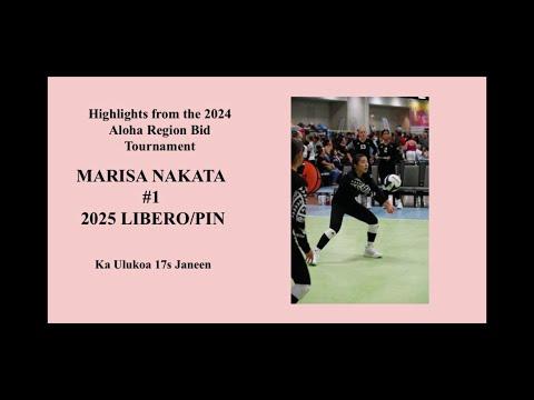 Video of Marisa Nakata 2025 Lib/Pin, Highlights from the 2024 Aloha Region Bid Tournament