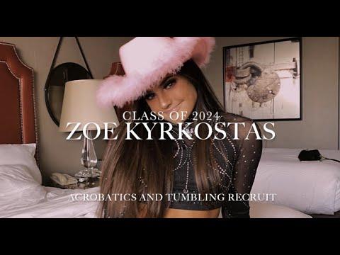 Video of Zoe Kyrkostas Acrobatics and Tumbling Recruitment Video Class of 2024