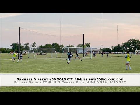 Video of Bennett Nippert 2022 May & June ECNL Eclipse Select U17 vs  Indiana Elite Fixture Highlights