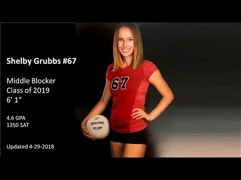 Video of 4-29-2018: Shelby Grubbs #67 6'1" Middle Blocker Class of 2019 - Volleyball Highlight Video