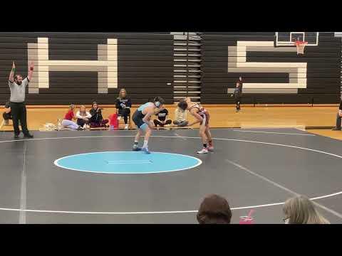 Video of Hunter wrestling 1/27/22