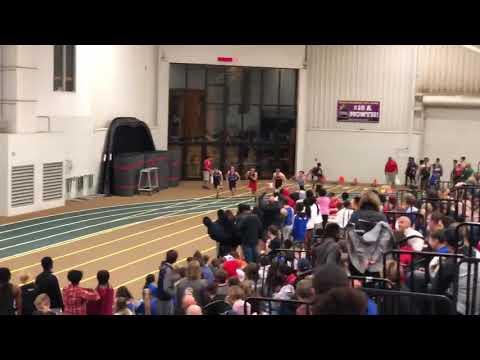 Video of First place in 55 meter dash (lane 5)