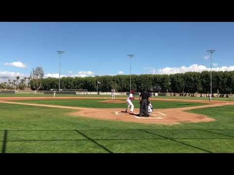 Video of Izayah - 1st at bat (Leadoff batter) single to CF vs San Diego Mesa 3/2/19 