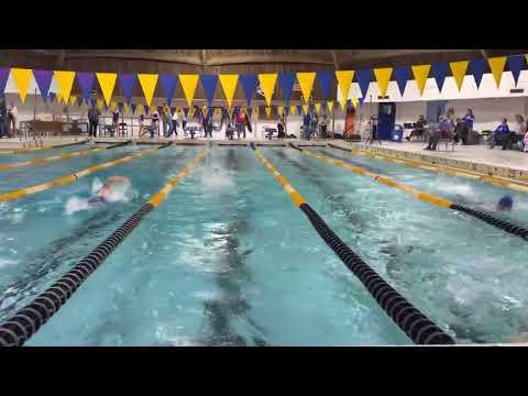 Video of 100 freestyle high school meet 1/21/22
