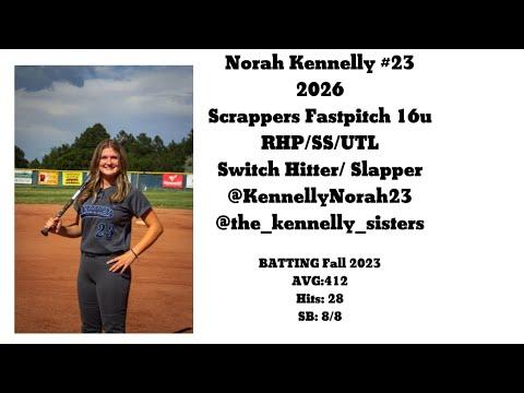 Video of Norah Kennelly 2026 - Batting Fall 2023