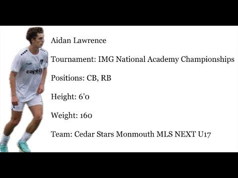 Video of Aidan Lawrence - Cedar Stars MLS Next U17