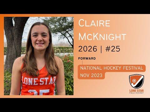 Video of Claire McKnight - 2026, #25 | 2023 National Hockey Festival