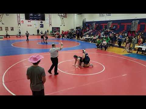 Video of Samantha Anderson Wrestling 12/2/2022 in Chip Allison Patriot Classic Tournament vs Marquette High