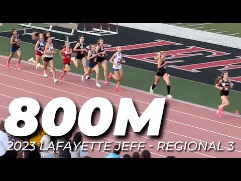 Video of 800m IHSAA Regional 2023 (2nd Place)