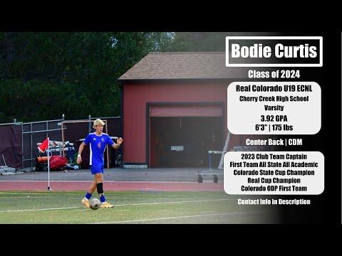 Video of Bodie Curtis 2023 Highlight Tape | Real CO U19 ECNL | 6'3" 175lbs | CB/CDM | 3.92 GPA | Class of 2024