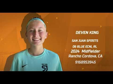 Video of Soccer Highlights U17G 2023 - Deven Bella King