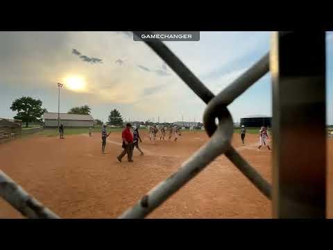 Video of Julia Schultz- double play fielding at 3rd