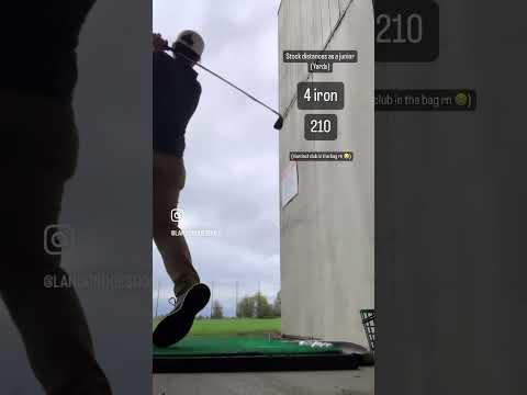 Video of Here's my stock yardages before junior season