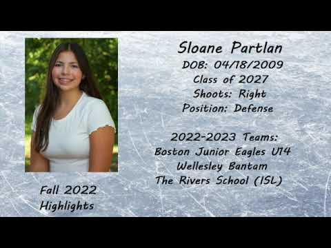 Video of Sloane's Fall 2022 Hockey Highlights