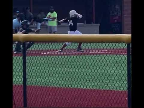 Video of First Fall at bat.  Line drive single to center. Playing up.  