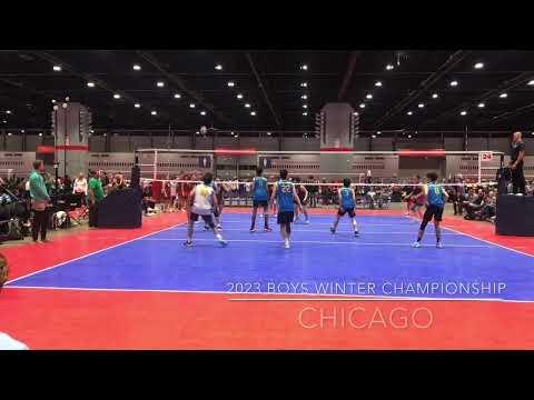Video of Quinn Ringstad #8 Sportime VBC 17-1 Boys Winter Volleyball Championship, Chicago January 2023