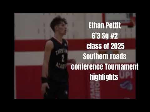 Video of Ethan Pettit #2 6'3 shooting guard class of 2025 Southern Roads Conference tournament HIGHLIGHTS