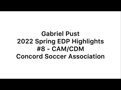 Video of Gabriel Pust (#8 - CAM) - 2022 EDP Spring Highlights (CSA)