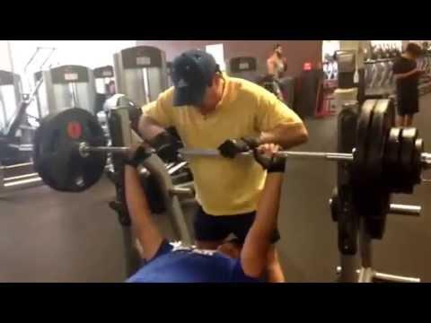Video of Blake Benching 270 lbs