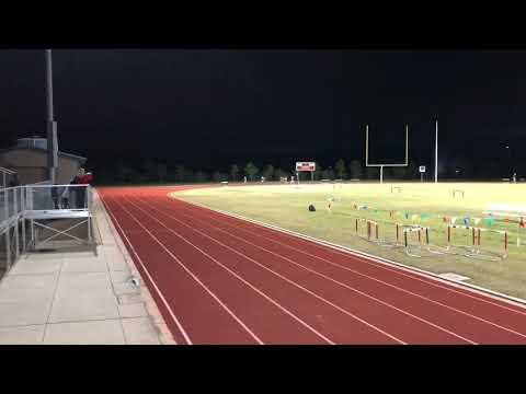 Video of 200 meter dash (8th grade) time of 26.42