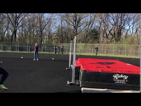 Video of 6'4" High Jump at Cardinal Relays 4/26/2019