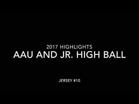 Video of 2017 AAU and Jr. High Ball highlights from 2 games