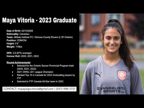 Video of Maya Vitoria: 2023 Graduate - 2022 Updated Highlights (against NCAA competition)