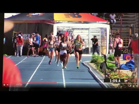 Video of 800M Sprint Medley Relay Emerging Elite- New Balance Nationals, last leg/400M/yellow jersey