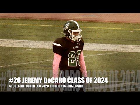 Video of Jeremy DeCaro #26 St Joe's Football Highlights