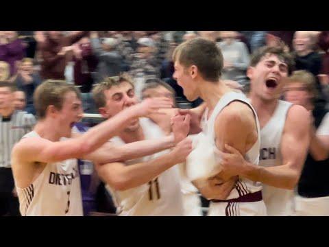 Video of GAME WINNING BUZZER BEATER 3!!! Dieterichs Caleb Gephart Drills Fadeaway 3 @ the Buzzer vs Arcola!