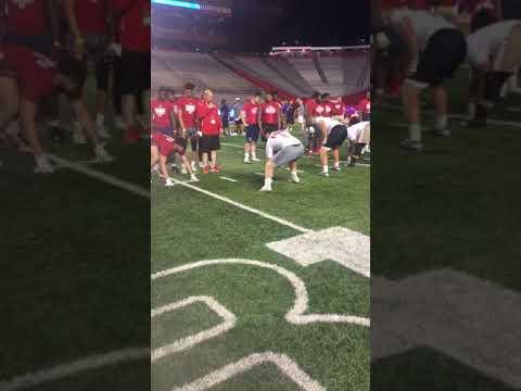 Video of Rutgers camp one on one