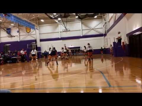 Video of Kaitlin Christoun Setter Volleyball Recruiting Video class of 2016 middle sets only