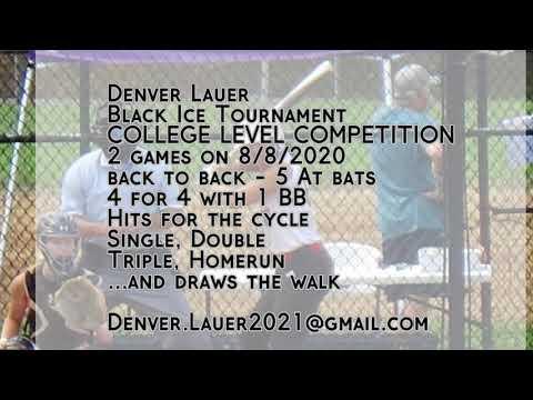 Video of 8/8/2020  Hits for the CYCLE!!!  against top level college prospects