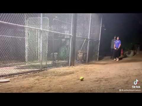 Video of Tatum Wiggs putting in lots of work with pitching coach Rob Schweyer.