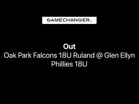 Video of Gartner Pitching, Screwball, Fielded for Put Out Oak Park Falcons @ Glen Ellyn Phillies 18U 06/18/23