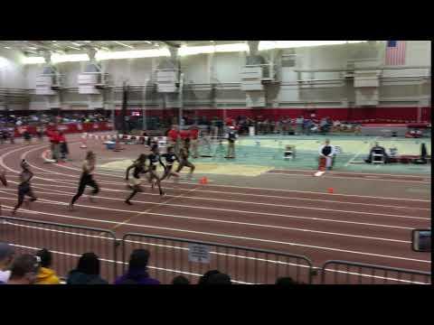 Video of 60m; Lane 2; black/black; 1/21/18; Carl Lewis Inv.