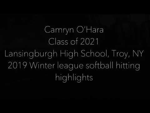 Video of Camryn O’Hara, 2019 Softball winter league hitting highlights 